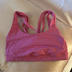 Pink Lululemon Sports Bra